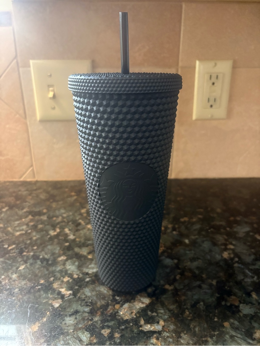 Black Studded Starbucks Tumbler Cup